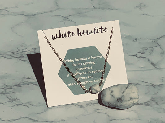 White Howlite Necklace